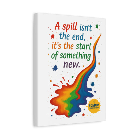 'Happiness Is Your Perspective' Matte Canvas