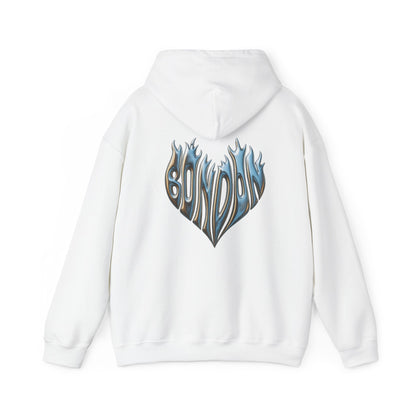 Blazing Chrome Heart Hoodie