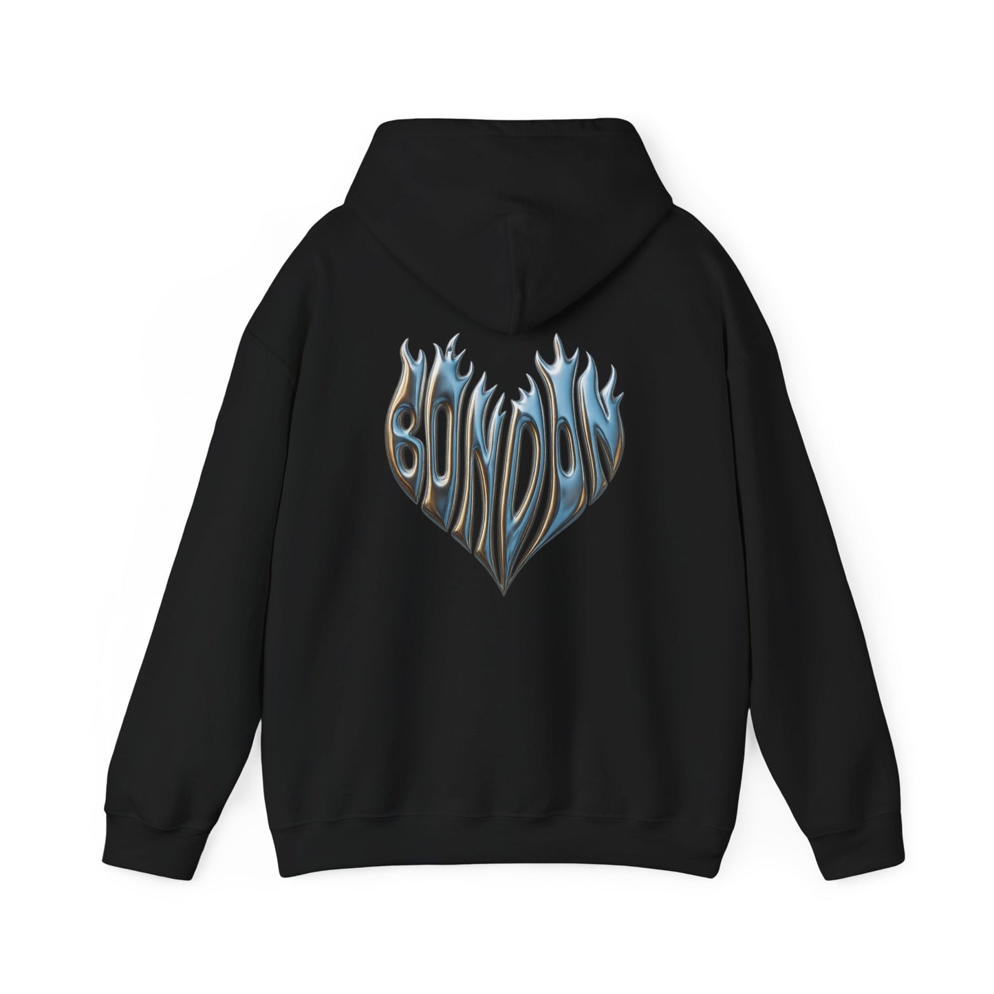 Blazing Chrome Heart Hoodie